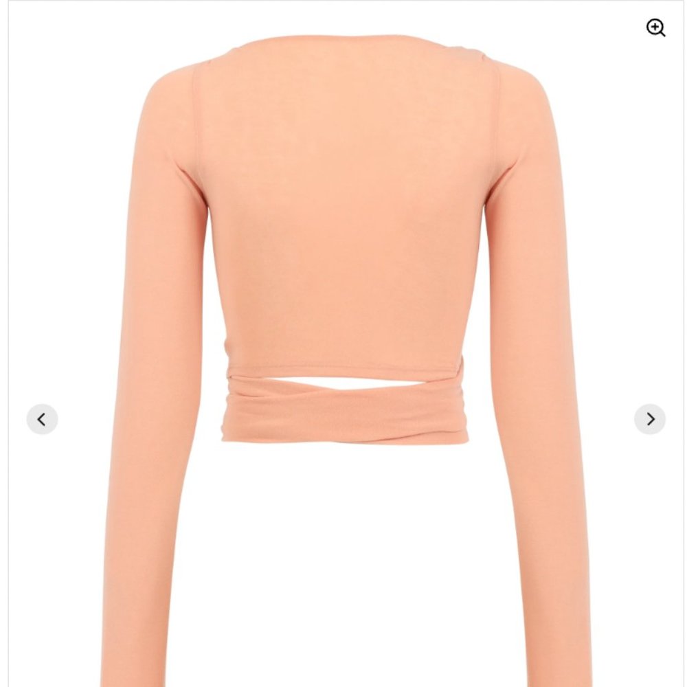 JERSEY WRAP TOP // TICKLE PINK